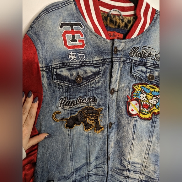 8th Dstrkt x Stall & Dean letterman style jacket- size L - Picture 3 of 13